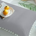 thumbnail image 6 of DNG Creations 4 Piece Pom Pom Sheet Set 100% Egyptian Cotton, White Pom-Pom Fringe Solid Pattern 18 Inch Deep Pocket ( Solid Silver - California King ), 6 of 7