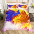 thumbnail image 2 of 2024 Colorful Phoenix Duvet Cover Set Cartoon Birds Bedding Set Full King Size Microfiber Flame Wings Comforter Cover For Boys, 2 of 7