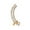 Gold Size Q G5, variant on Ear Cuff Earrings, Gaqring Punk Personality Crystal Climber Earring, Non-Tarnish Hypoallergenic Zirconia Studded Ear Clip for Women Gifts, Silver