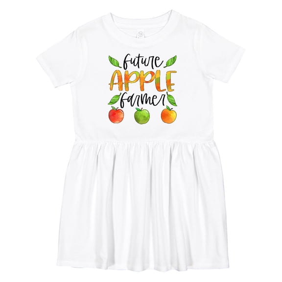 Inktastic Future Apple Farmer Apples and Leaves Girls Toddler Dress