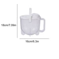 thumbnail image 3 of Rice Washing Bowl Kitchen Tool Efficient Draining Convenient Use for Daily Cooking, White, 3 of 6