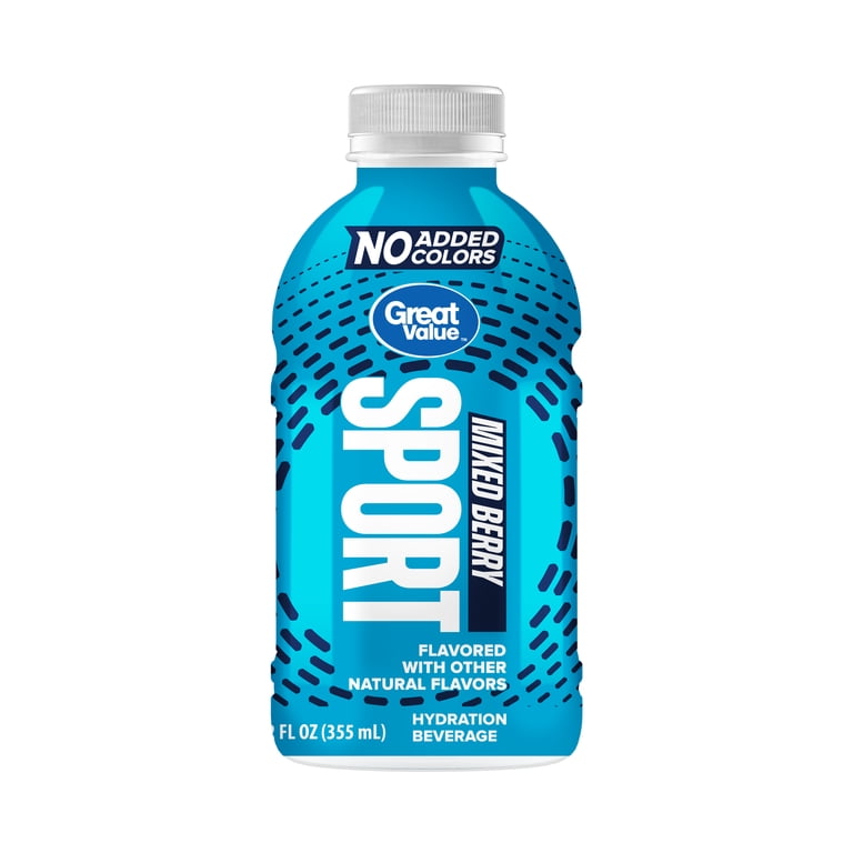 Great Value Sports Hydration 12 fl oz 12 pack Mixed Berry