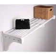 thumbnail image 2 of EZ Shelf 28"-50" Expandable Shelf, White, 2 Brackets, 2 of 6