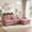 Pink, variant on Hvoonc 98" Modular Sectional Sofa for Living Room, L Shaped Couch with Ottoman Chaise, Chenille Upholstery, Pink