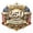 F, variant on America 250th Anniversary Hanging Ornament, Patriotic Bicentennial Decor, Intricate Design, Gold Accents, 5-Pack