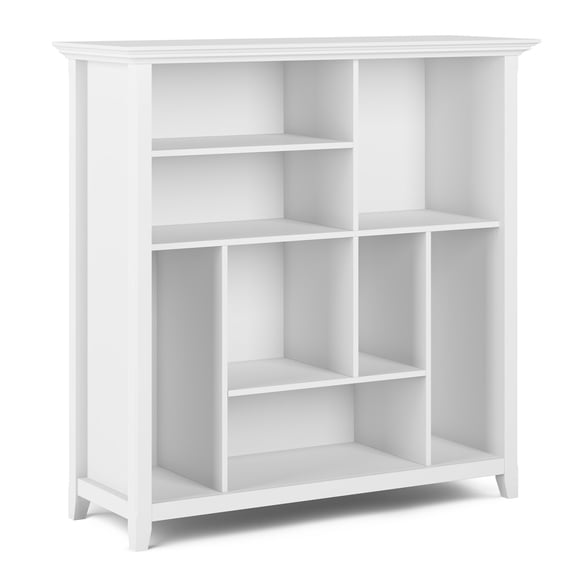 Homestock Earthy Elements Solid Wood 44 Inch X 44 Inch Transitional Multi Cube Bookcase And Storage Unit