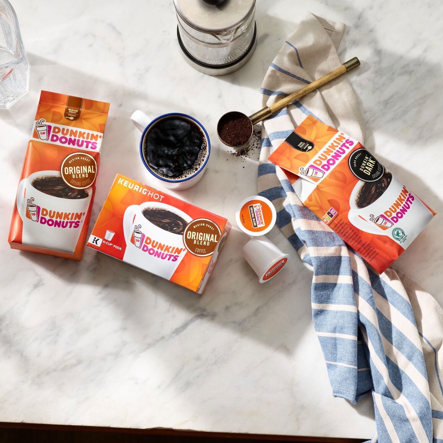 Dunkin' Donuts Original Blend K-Cup Coffee Pods, Medium Roast, 72 Count