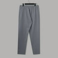 thumbnail image 5 of JTieacloth Mens Basic Jogger Pants Men's Linen Trousers Lightweight Summer Trousers Long Slim Fit Casual Trousers With Drawstring Trousers Elastic Waistband Holiday Yoga Trousers Gray, 5 of 5