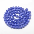 thumbnail image 2 of Baking Painted Glass Bead Strands Round Medium Slate Blue 6mm Hole: 1.3~1.6mm 133pcs/strand 31.4 inch, 2 of 3