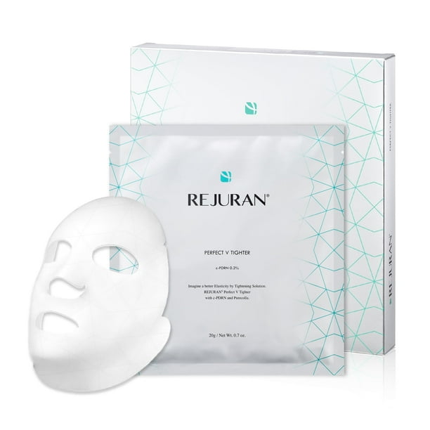 Mascarilla facial REJURAN Perfect V Tighter C-pdrn 4 piezas antienvejecimiento