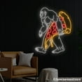thumbnail image 2 of Glowneon Bigfoot Pizza Neon Sign, Pizza Led Sign, Restaurant Decor, Pizza Shop Sign, Kitchen Art, 2 of 5
