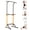 Yellow, variant on Garvee Heavy Duty Steel Free Standing Pull Up Bar Power Tower, Adjustable Height 82.7 in Pull Up Station with Multi-Grip Chin Up Bar