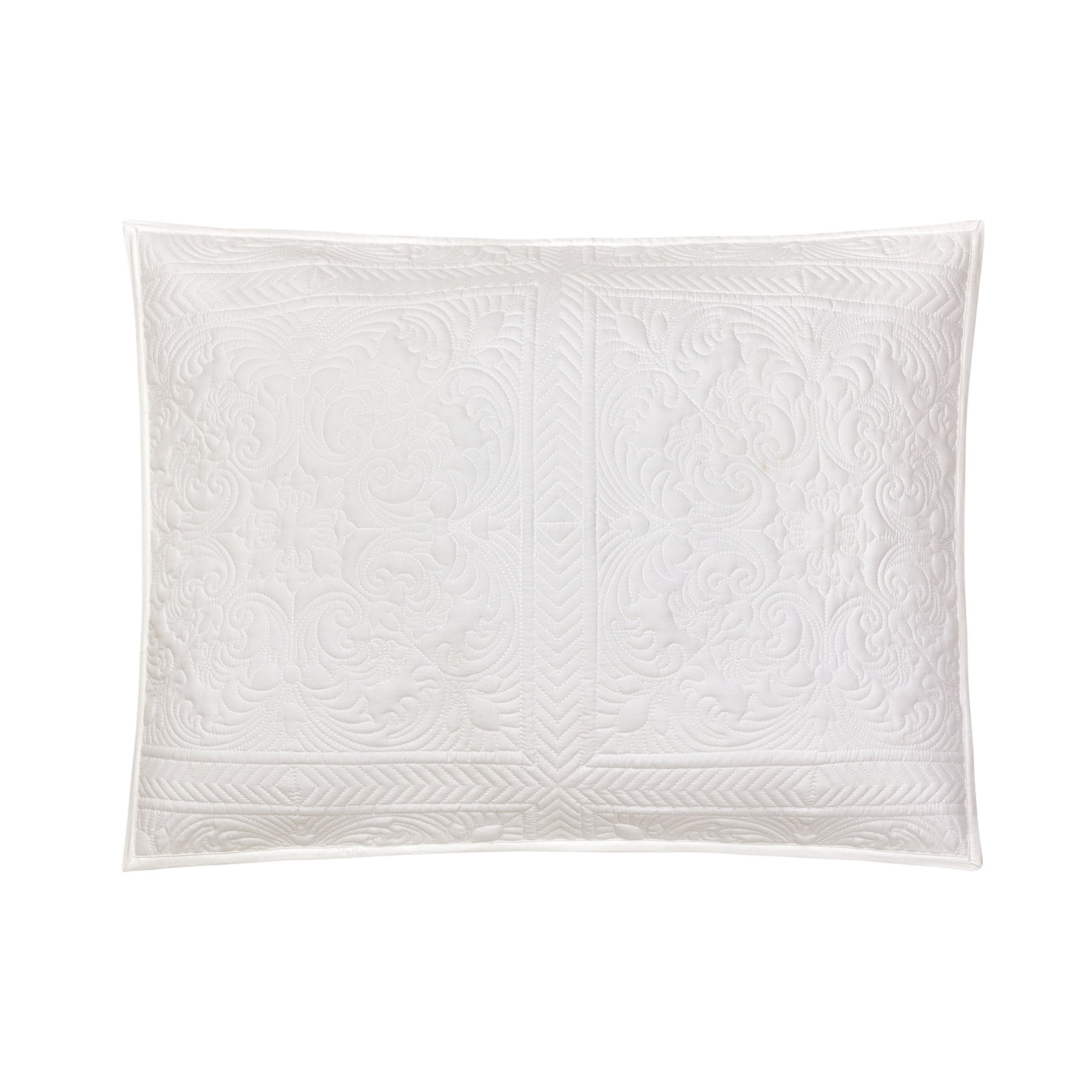 Modern Heirloom Solid Stitch White 3-Piece Bedspread Set, Full/Queen