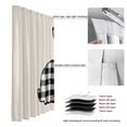 thumbnail image 6 of Easter Blackout Curtains for Bedroom/Living Room, Pinch Pleated Black Out Curtains, Farmhouse Retro Black White Lattice Bunny Rabbit Room Darkening Window Drapes with Hooks 2 Panels, 59"x70", 6 of 8