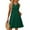 Dark Green, variant on Summer A-Shaped Dresses For Women Solid Round Neck Sleeveless Fishnet Hollow Out Beach Sundresses For Female Vacation Dresses Commuting Female Evening Dress White M