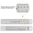 thumbnail image 4 of Unique Bargains Règle en Acier 15cm 6 Pouces Aluminium avec Table de Conversion, 2 Pcs, 4 of 7