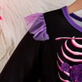thumbnail image 4 of MUXiin Toddler Halloween Costume 4-5 Years,Girls Halloween Party Dress Long Sleeve Bone Print Tutu Skirt Fashion Outfit For Toddler Kids Spring Autumn, 4 of 9