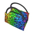 thumbnail image 5 of Lsque Multicolored Butterflies Pattern Portable Insulation Lunch Bag, Insulated Food Delivery Bag, Meal Grocery Tote Insulation Bag Large Capacity Reusable Warming Bag, 5 of 8