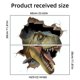 thumbnail image 2 of Adhesivos de pared 3D de dinosaurio roto con efecto de pared, PVC, 30 x 60 cm, 2 of 2