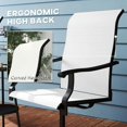 thumbnail image 2 of Spaco Patio Swivel Chairs Set of 2, High Back Patio Dining Chairs with All-Weather Mesh for Outdoor as Backyard, Lawn, Garden, Cream White, 2 of 11