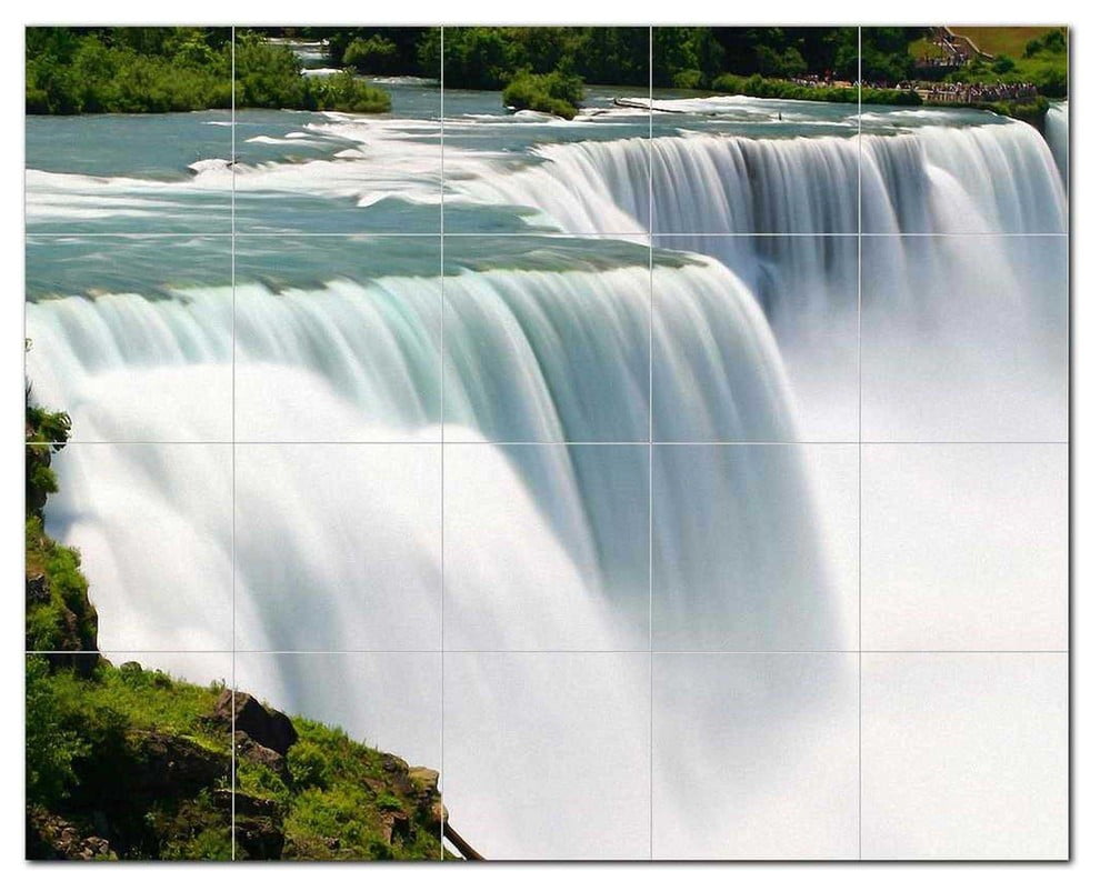 Waterfalls Ceramic Tile Mural Kitchen Backsplash Bathroom Shower