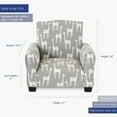 thumbnail image 3 of Kid Rocking Chair for Toddlers, Child Chair for Little Kids, Upholstered Toddler Armchair for Children,  and Cute Little Kid Chairs (Legs, Grey Giraffes Print), 3 of 7