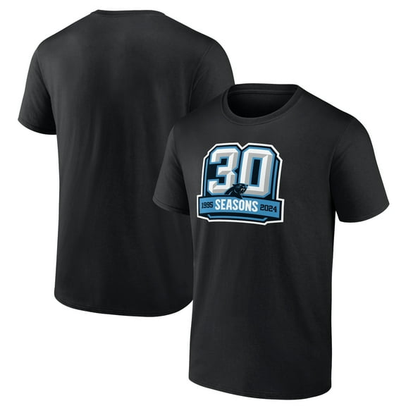 Men's Black Carolina Panthers 30th Anniversary T-Shirt