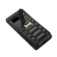 thumbnail image 5 of Decase Wallet Cover For Google Pixel 6a,Premium Leather Shockproof Phone Shell With Back Flip Card Slots & Ring Kickstand & Hand Strap & Crossbody Strap - black, 5 of 6