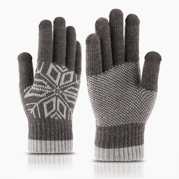TIMIFIS Beanie Hats For Women Men's Fall And Winter Thickened Knitted Warm Woolen Gloves - Black Friday Clearance