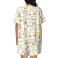 thumbnail image 6 of Sigee Rabbit And Milk Tea for Sleepwear Casual Pjs with Pockets Women's Pajamas Sets Shorts 2 Piece Short Sleeve Lounge Sets 3X-Large, 6 of 9