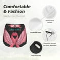 thumbnail image 4 of Balery Ribbon With Angel Wings Pantalones cortos deportivos para mujer con forro y dos bolsillos, elásticos, para entrenamiento, gimnasio, yoga-Medium, 4 of 7