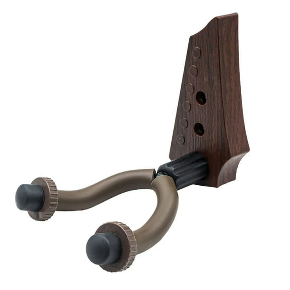 Guitar Hanger Wall Mount Bracket Holder Hook Stand, U-Shaped Guitar Wall Hanger with Rubber Padding for Bass, Banjo, Acoustic, Ukulele, One Pack