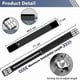 thumbnail image 2 of Washing Machine Base with Brake, Adjustable Mobile Base for Washing Machine, Tumble Dryer, Refrigerator, Load 300kg, Black, 2 of 4