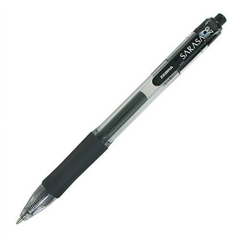 Zebra Sarasa Rapid Dry Ink Gel Retractable Pen 0.7mm Black 2 Pack