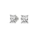thumbnail image 4 of 10 Carat Lab Grown Diamond Earrings | IGI Certified Radiant Shape Mriya Love Solitaire Stud Earrings 4 Prong | F-G Color, VS Clarity | 14K White Gold | Friendly Diamonds Earrings, 4 of 6