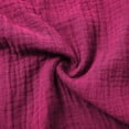 thumbnail image 5 of vigerkar Women's 2 Piece Lounge Tracksuit Outfit Sets Cotton Linen Long sleeve Shirt and Drawstring Casual Shorts Set Hot Pink, L, 5 of 8