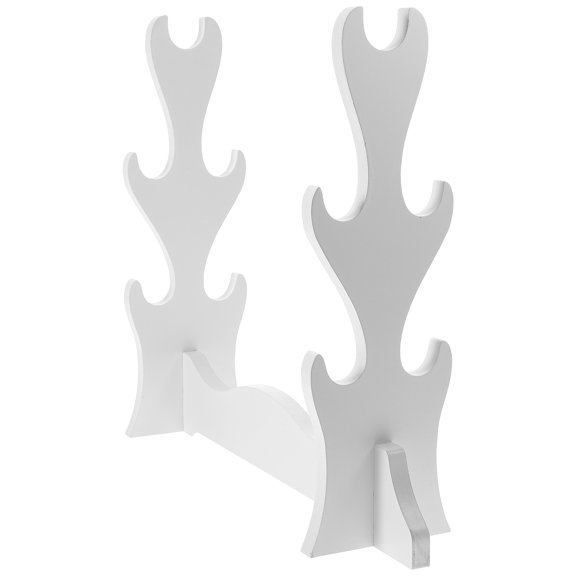 WHAMVOX Wooden Sword Rack Sword Displaying Bracket Medieval Desktop Sword Holder