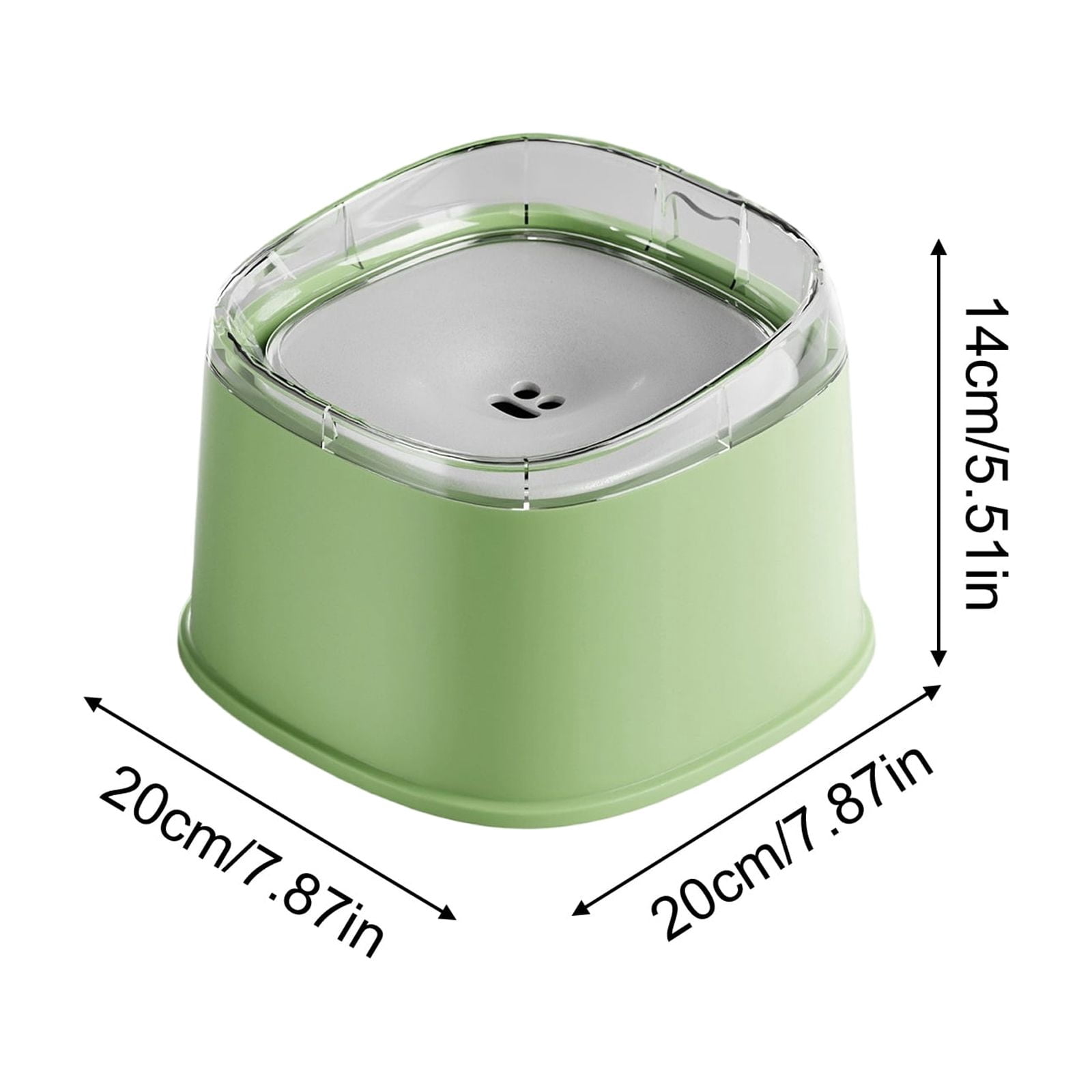 Dog Water Bowl, Slow Feeder Dog Bowl with Floating Design, Anti-Spill Anti-Wet Mouth Pet Bowl, for Small Medium Dogs, Black