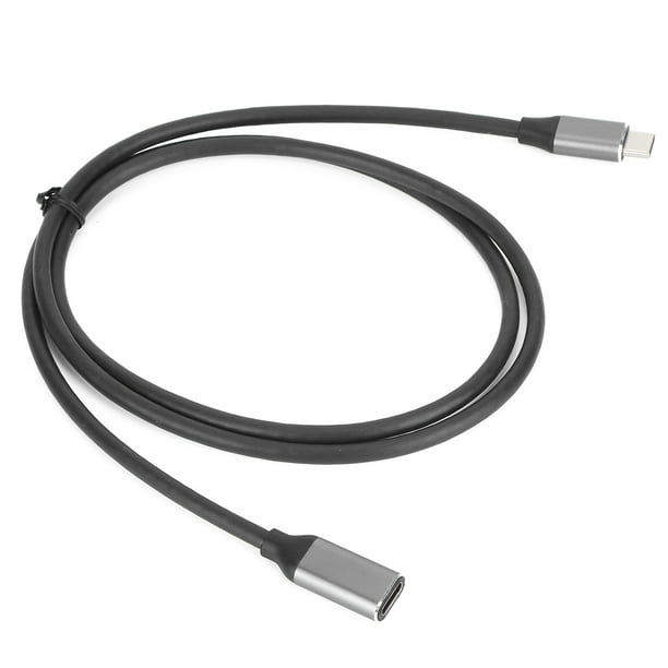 Cable Extensor USB C Macho A Hembra, Cable HD 4K USB 3.1 Tipo C Eficiente 3A 60W 60Hz Para Transmisión De Datos
