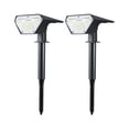 thumbnail image 1 of Trajes de lámpara al aire libre 2PCS Foco solar LED Ajustable 2 en 1 Luces de estaca de paisaje Luz de pared Luces impermeables al aire libre para patio Pasarela Lámpara de decoración de patio Blanco Maboto Trajes de lámpara al aire libre, 1 of 7
