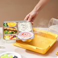 thumbnail image 4 of Thermal Lunch Box Stainless Steel Heat Preservation Bento Box Portable Food Container With Lunch Bags Kitchen Accessories Yellow 1.5L, 4 of 6
