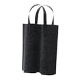 thumbnail image 4 of Bolsa de vino de fieltro con doble compartimento, portátil, para guardar botellas, ideal para bodas. Negro, 4 of 9