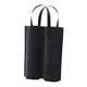 thumbnail image 4 of Bolsa de fieltro para transportar botellas de vino, bolsa de regalo con asa y 2 compartimentos para fiestas. Negro, 4 of 9