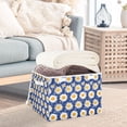 thumbnail image 3 of Yayeee Collapsible Cube Storage Bin with Lid Fabric Closet Decorative Basket with Handles, Elegant Daisy Pattern, 3 of 7