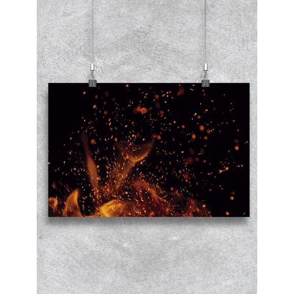 Fire Sparks.  Poster -Image by Shutterstock