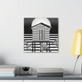 thumbnail image 6 of "Dawn on Beach Hut". - Canvas, 6 of 25
