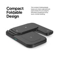 thumbnail image 4 of Powertek 3-in-1 Qi2 15W Tri-Fold Wireless Charge Pad with Stand, Black, 4 of 5