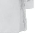 thumbnail image 6 of HongQid Women's Linen Shirt Loose T-shirts V-neck Button-down Basic Short Sleeve Tee Tops, 6 of 6