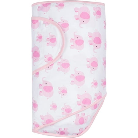 UPC: 0748252320544 | Miracle Blanket Pink Elephants Baby Swaddle Blanket