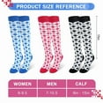 thumbnail image 5 of Wowstyle 3 Pairs Compression Socks for Women Knee High for Running Work Support Nurses Pregnancy Travel, 5 of 7